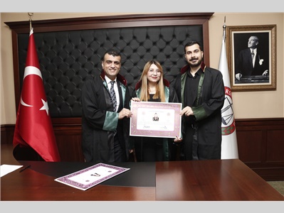 6 STAJYER AVUKATIMIZ, AVUKATLIK RUHSATNAMESİNİ ALDI