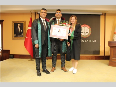 14 STAJTER AVUKATIMIZ, AVUKATLIK RUHSATNAMESİNİ ALDI