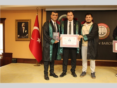 14 STAJTER AVUKATIMIZ, AVUKATLIK RUHSATNAMESİNİ ALDI
