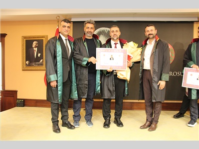 14 STAJTER AVUKATIMIZ, AVUKATLIK RUHSATNAMESİNİ ALDI