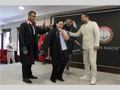 5 STAJYER AVUKATIMIZ CÜBBE GİYDİ