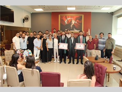 İKİ GENÇ MESLEKTAŞIMIZ DAHA AVUKATLIK RUHSATNAMESİNİ ALDI