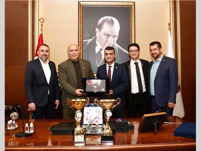 MERSİN GENÇLİK VE SPOR İL MÜDÜRLÜĞÜ VE TBF MERSİN BASKETBOL İL TEMSİLCİLİĞİNDEN BAROMUZA ZİYARET