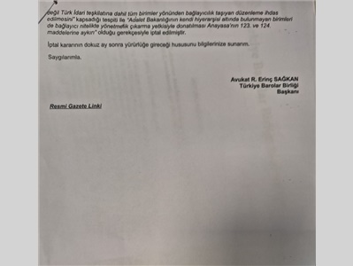ANAYASA MAHKEMESİ İPTAL KARARI
