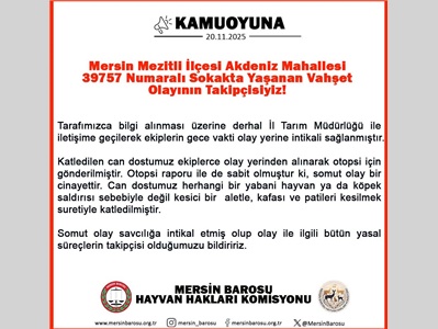 YAŞANAN VAHŞET OLAYININ TAKİPÇİSİYİZ !