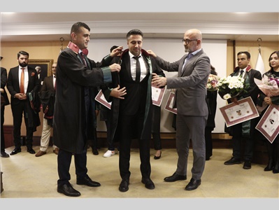 17 STAJYER AVUKATIMIZ CÜBBE GİYDİ