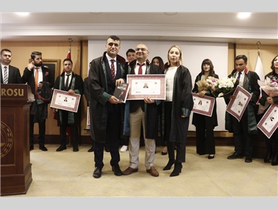 17 STAJYER AVUKATIMIZ CÜBBE GİYDİ