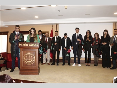 17 STAJYER AVUKATIMIZ CÜBBE GİYDİ