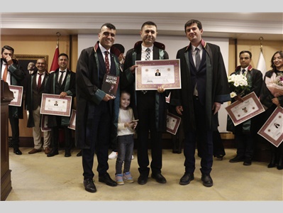 17 STAJYER AVUKATIMIZ CÜBBE GİYDİ