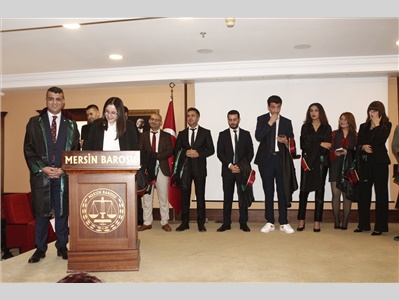 17 STAJYER AVUKATIMIZ CÜBBE GİYDİ