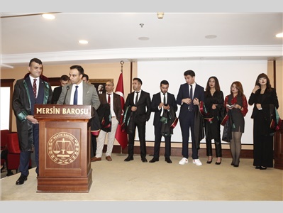 17 STAJYER AVUKATIMIZ CÜBBE GİYDİ