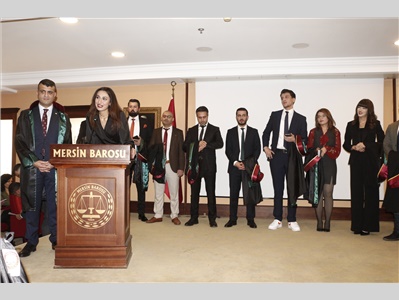 17 STAJYER AVUKATIMIZ CÜBBE GİYDİ