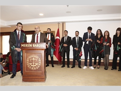 17 STAJYER AVUKATIMIZ CÜBBE GİYDİ