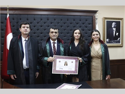 17 STAJYER AVUKATIMIZ CÜBBE GİYDİ