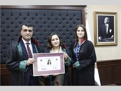 17 STAJYER AVUKATIMIZ CÜBBE GİYDİ