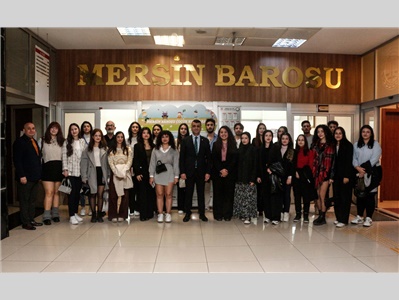 ÇAĞ ÜNİVERSİTESİ ULUSLARARASI HUKUK KULÜBÜ ' NDEN ZİYARET