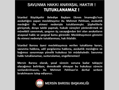 SAVUNMA HAKKI ANAYASAL HAKTIR!