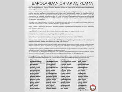 BAROLAR ORTAK AÇIKLAMA YAPTI