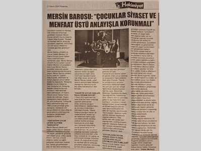 20 Kasım Dünya Çocuk Hakları Günü basın açıklaması