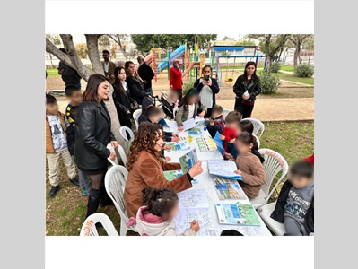 AKBELEN MAHALLESİNDE SÖYLEŞİ VE ÇOCUK HAKLARI KONULU KARİKATÜR SERGİSİ DÜZENLENDİ