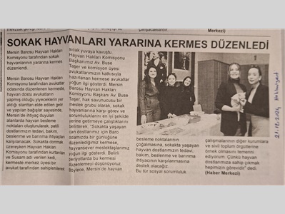 Sokak hayvanları yararına kermes düzenlendi