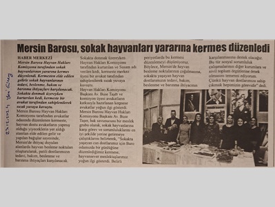 Sokak hayvanları yararına kermes düzenlendi