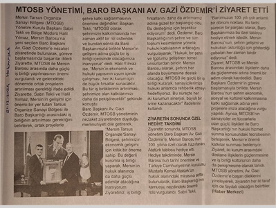 MTOSB'den ziyaret