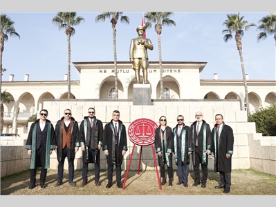 MERSİN BAROSU KURULUŞUNUN 100. YILI NEDENİYLE TÖREN DÜZENLENDİ
