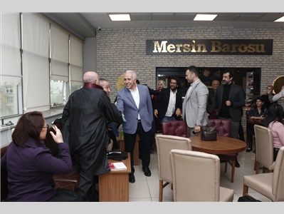 AKDENİZ BELEDİYE BAŞKANI SAYIN MUSTAFA MUHAMMET GÜLTAK BAROMUZU ZİYARET ETTİ