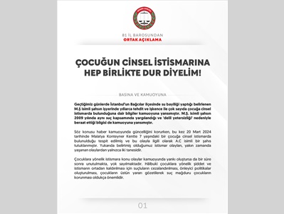 BAROLAR ORTAK AÇIKLAMA YAPTI
