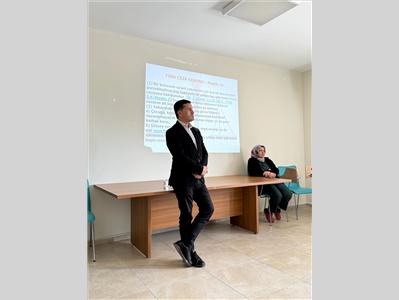 ÇAMATEM’DE TEDAVİ GÖREN ÇOCUKLARA SUÇ SAYILAN DAVRANIŞLAR ANLATILDI