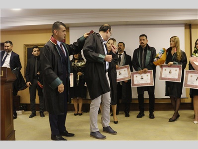 25 STAJYER AVUKATIMIZ CÜBBE GİYDİ
