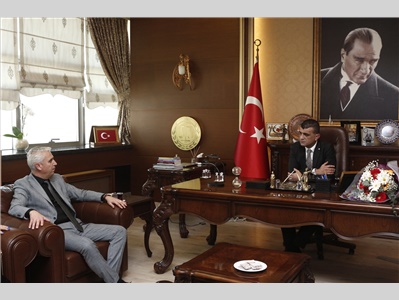 İYİ PARTİ YENİŞEHİR BELEDİYE BAŞKAN ADAYI AHMET ARICAN VE EKİBİNDEN ZİYARET