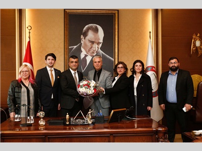 İYİ PARTİ YENİŞEHİR BELEDİYE BAŞKAN ADAYI AHMET ARICAN VE EKİBİNDEN ZİYARET