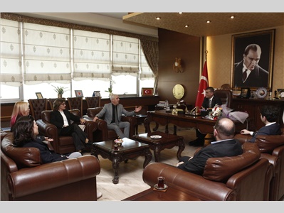 İYİ PARTİ YENİŞEHİR BELEDİYE BAŞKAN ADAYI AHMET ARICAN VE EKİBİNDEN ZİYARET