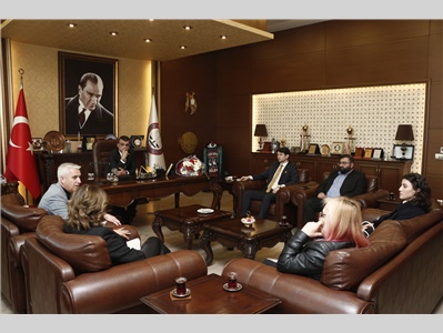 İYİ PARTİ YENİŞEHİR BELEDİYE BAŞKAN ADAYI AHMET ARICAN VE EKİBİNDEN ZİYARET
