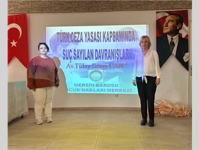 TARSUS BORSA İSTANBUL ŞEHİT UMUT SAMİ ŞENSOY ANADOLU LİSESİ'NDE SUÇ SAYILAN DAVRANIŞLAR ANLATILDI