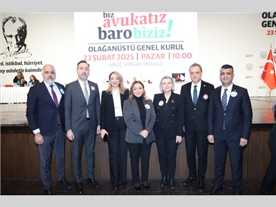 BAŞKANIMIZ AV. GAZİ ÖZDEMİR , İSTANBUL BAROSU ' NUN  OLAĞANÜSTÜ GENEL KURULU ' NA KATILDI