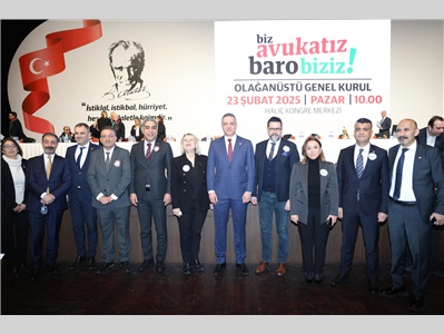 BAŞKANIMIZ AV. GAZİ ÖZDEMİR , İSTANBUL BAROSU ' NUN  OLAĞANÜSTÜ GENEL KURULU ' NA KATILDI