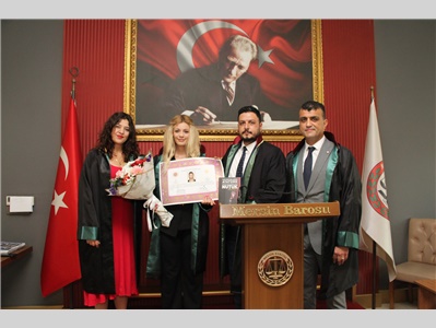 5 STAJYER AVUKATIMIZ, AVUKATLIK RUHSATNAMESİNİ ALDI