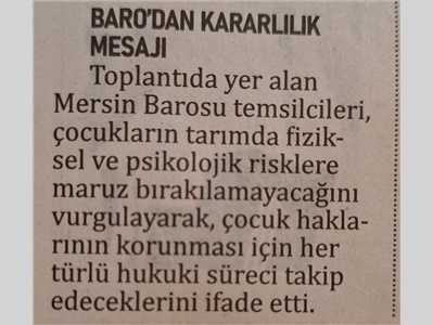ÇHM, Çocuk İşçiliği ile Mücadele eğitimine katıldı