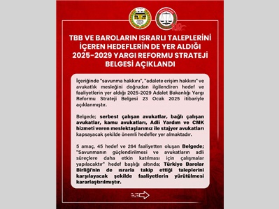 2025-2029 YARGI REFORMU STRATEJİ BELGESİ AÇIKLANDI