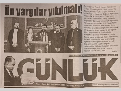 3 Aralık Dünya Engelliler Günü basın açıklaması
