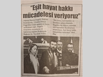 3 Aralık Dünya Engelliler Günü basın açıklaması