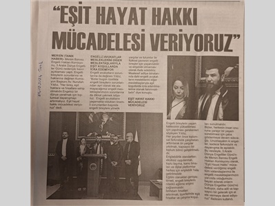3 Aralık Dünya Engelliler Günü basın açıklaması
