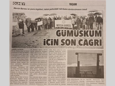 Davultepe Yüzüncü Yıl Tabiat Parkı basın açıklaması