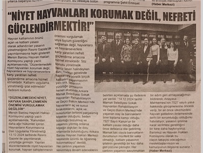Katliam yasası yönetmeliğine tepki
