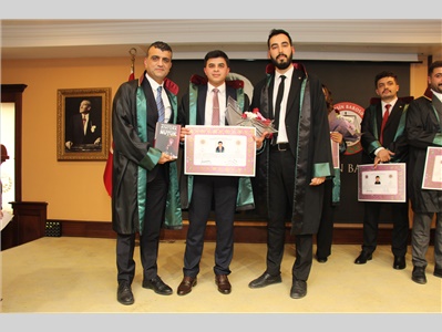13 STAJYER AVUKATIMIZ, AVUKATLIK RUHSATNAMESİNİ ALDI