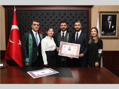 13 STAJYER AVUKATIMIZ, AVUKATLIK RUHSATNAMESİNİ ALDI