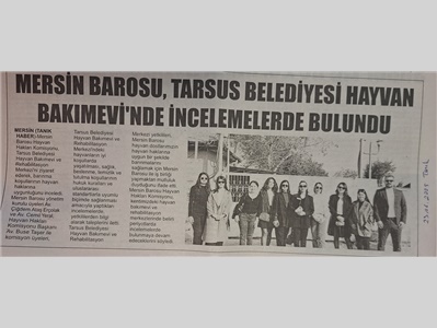 Hayvan Hakları Komisyonumuz , hayvan bakım evinde incelemelerde bulundu